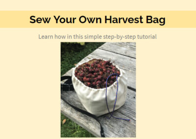 Sew Your Own Harvest Bag
